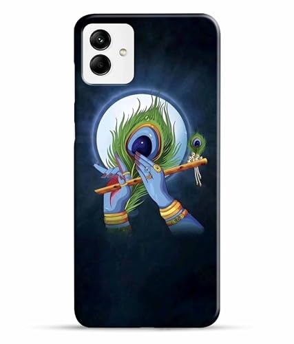 Image of Printed Hard Back Case Cover & Compatible for Samsung Galaxy M04 4G | Samsung M04 | Krishna Vector Art (Multicolor) - D1200