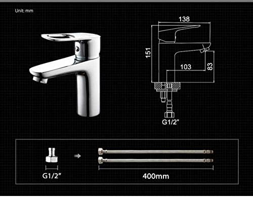 Robinet de salle de bain anti-éclaboussure pour vasque propre