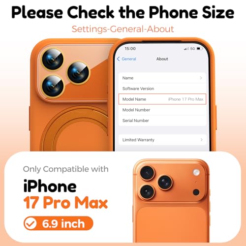 Silicone Case for iPhone 17 Pro Max with 360 Magnetic Stand Fit for MagSafe by KMAMBAG - Used condition - Image 9