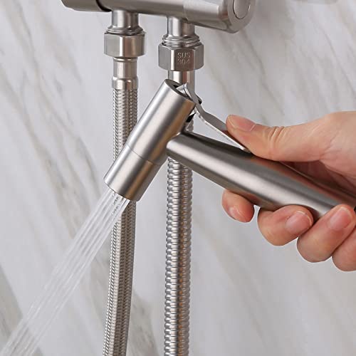Boquilla de bidé y ducha de mano adaptable para higiene personal en el WC 6