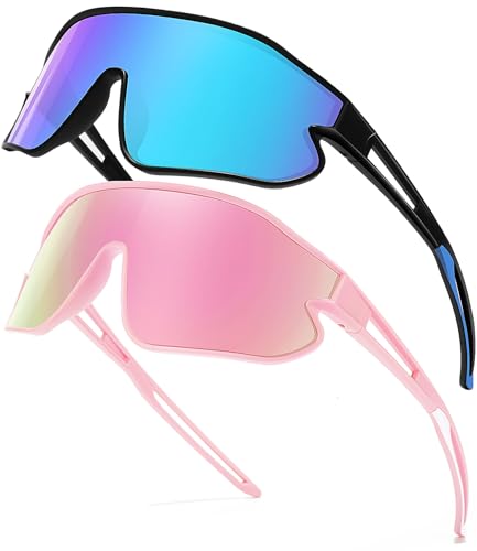 Kids Sunglasses, Youth Baseball Sunglasses Polarized Sports Cycling Shades for Boys Girls Lightweight Frame