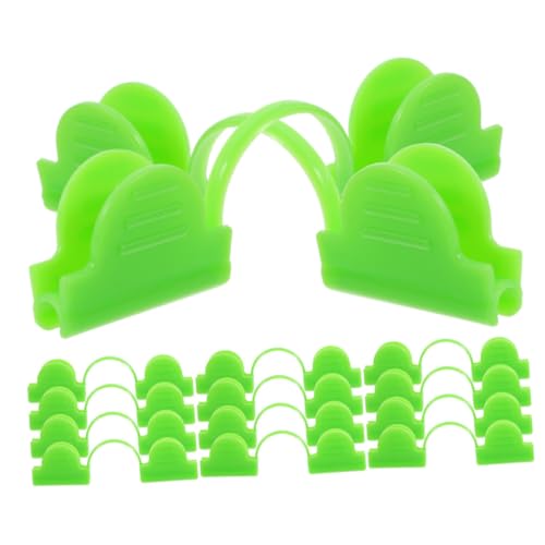 NULYLU 50piezas Clips De Jardín Antiviento Para Invernadero Abrazaderas De Plástico Para Fijación De Membrana Térmica Fáciles De Instalar y Ajustar Para Uso Invernaderos y Jardines