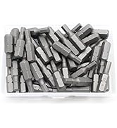 TMAX 50 pc H-4 Hex 4mm (5/32 Inch) Impact Ready 1 Inch Long Screwdriver Insert Bits Hex Shank wit...