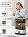 GROWNSY Adjustable 4 in 1 Large Bottle Sterilizer and Dryer, 8 Bottles Capacity,Electric Steam Baby Bottle Sterilizer, Sanitizer for Baby Bottles & Pacifiers, Breast Pump Parts