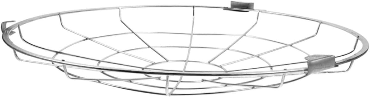 Vintage Enamel Lamp Shade Guard for Industrial Light Fixtures Sturdy Metal Wire Frame DIY Ceiling Light Protector for Home and Workshop