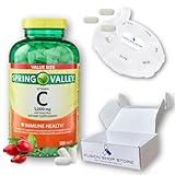 IMMUNE SUPPORT: Vitamin C helps support a healthy immune system. You will receive Spring Valley Vitamin C with Rose Hips Tablets, 1000 mg, 500 Count, plus Fusion Shop Store Week Case (1) EASILY PORTABLE: This tablets are easily portable with our Excl...