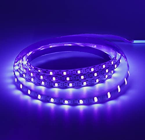 U4GLORY LED Black Light Strip, 6.6ft, 120 Lamp Beads, 5V Flexible Blacklight Fixtures, 2M Black Light Strip, Non-Waterproof for Indoor Decoration, Glow Party, Birthday, Wedding, Body Paint, Halloween
