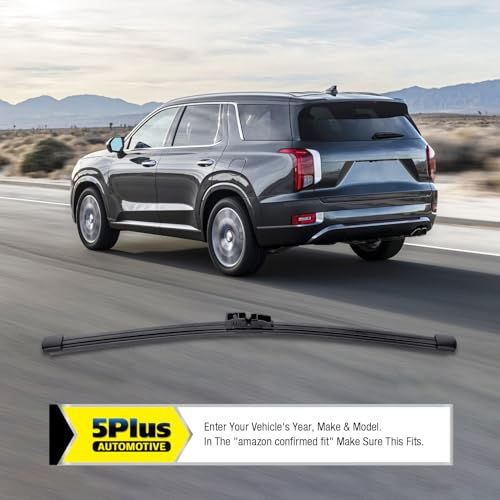 Image of 5 PLUS 16 Inch Rear Wiper Blade Replacement for BMW X7 2022 2021 2020 2019 Volvo C30 2010 2009 2008 2007, BACK Windshield Wiper Blade (A401H)