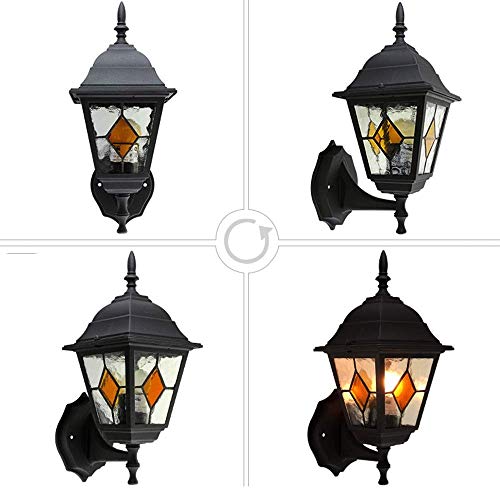 Lampe de jardin rétro applique murale extérieure étanche style classique - 5