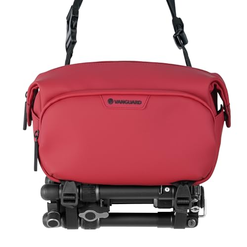 Image of Vanguard VEO Lite W3L Camera & Everyday Waist Pack (Red) - 3L Capacity, Fits Mirrorless Camera + Accessories, Tripod Strap, Adjustable Wear, Easy-Clean Water-Resistant Design