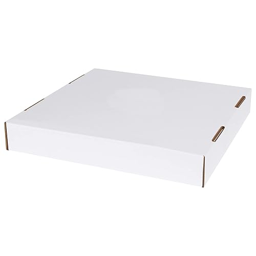 Miniatura 3 de BOX USA Basurero de cartón corrugado de 40 o 50 galones y tapas para contenedores de reciclaje (paquete de 10) de 18 pulgadas de largo x 18 pulgadas