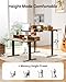 Marsail Electric Standing Desk with Drawers, 55″ x 28″ Height Adjustable Sit Stand Up Desk with Storage Shelf, Ergonomic Home Office & Computer Table with 4 Memory Heights, Rustic Brown