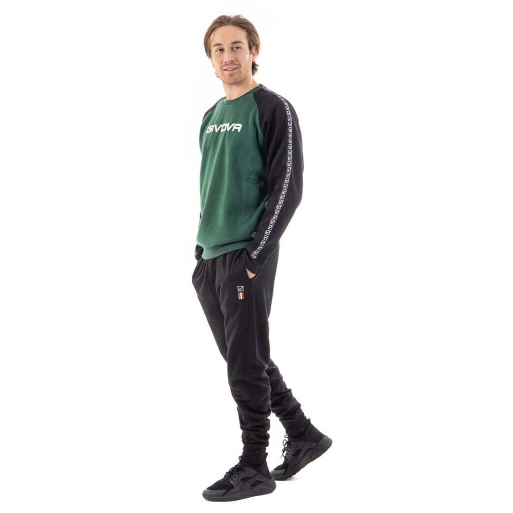 GIVOVA TUTA ITALIA UOMO 102 G/COLLO felpa CON BANDA