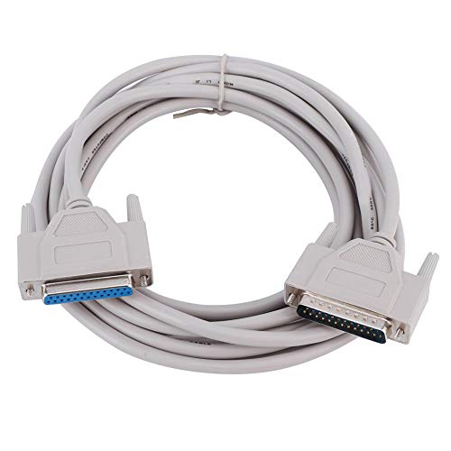 Rankomu - Rankomu Parallel Printer Cable DB25 Male to DB25 Female, 25 Pins Printer Cable Parallel to Serial Extension Cable, 4.5m/14.8ft
