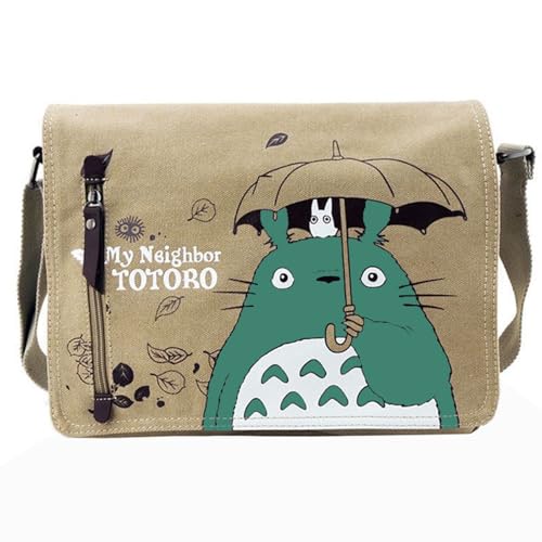 Anime Tasche, Anime Canvas Bag, College Umhängetasche Rucksack Kinder Tasche Großer Kapazität mit verstellbaren Schultergurten, Lässige Strand Multifunktionstaschen für Kinder