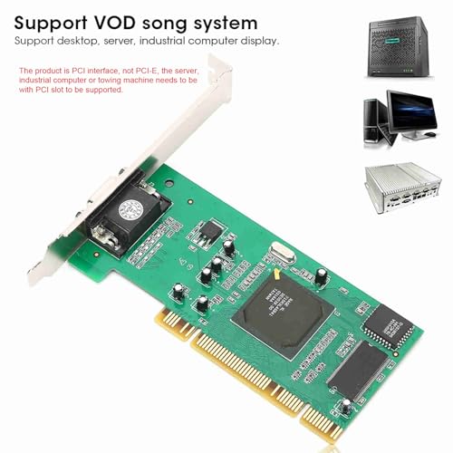 Scheda grafica VGA PCI 8 MB 32 bit, accessori per computer desktop, display multiplo per ATI Rage XL, di brani VOD, E supporta sistemi inferiori a XP - Scheda video - Immagine 2