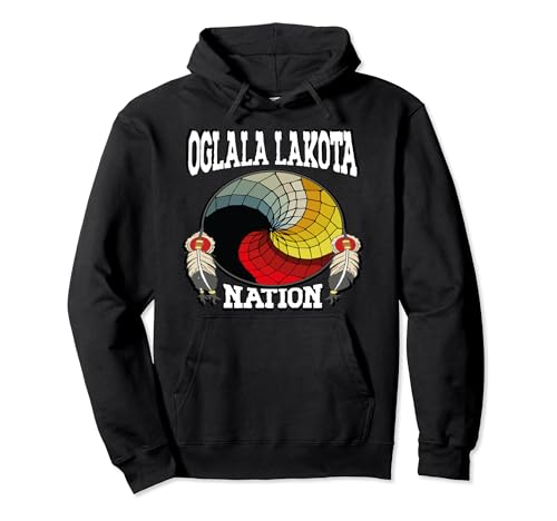 Oglala Lakota Native American nation Medicine Wheel Pullover Hoodie