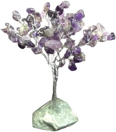 LAMARE - Tree of Life - Natural Amethyst Crystals & Stone Base - ...
