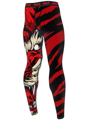Men's Compression Pants Active Athletic Quick Dry Base Layer Leggings Spats for BJJ Running Gym Yoga MMA3