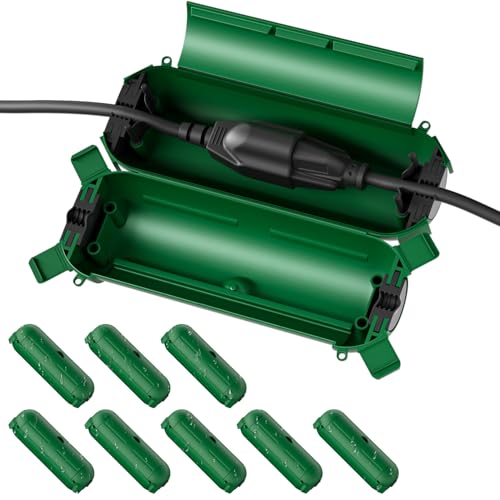Image of [9 Pack] Flemoon Outdoor Extension Cord Safety Cover with Waterproof Seal