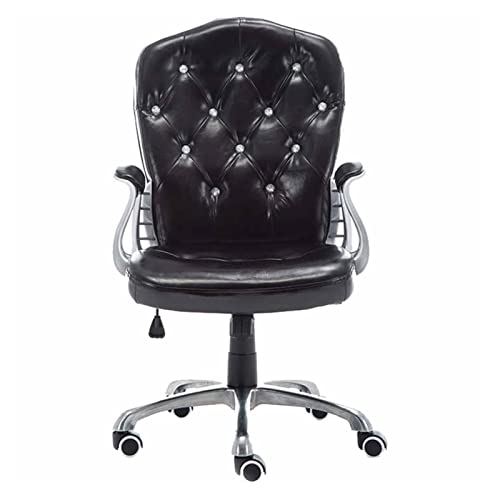 LYOUAE Chaise de Bureau Chaise pivotante Ergonomique pivotante Puce Chaise Longue en Cuir Délicat...