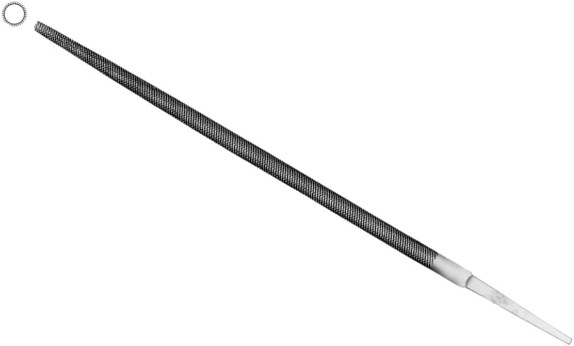 Grobet American Pattern Round Files Bastard Cut 4 Inch Box of 12