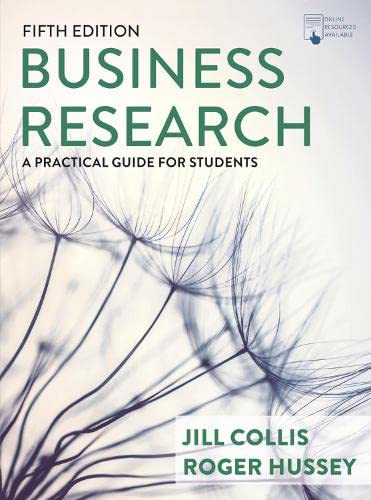 Red Globe Press Business Research: A Practical Guide for Students