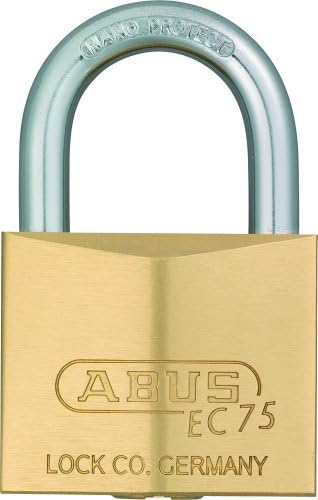 ABUS Kłódka Marine 75 IB/30  odporna na warunki atmosferyczne  mosiężny korpus zamka z powłoką perłową niklową  poziom bezpieczeństwa ABUS 5  srebrna