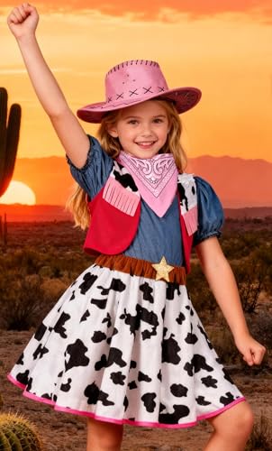 Disfraz Vaquera para Niñas con Sombrero miniatura 3