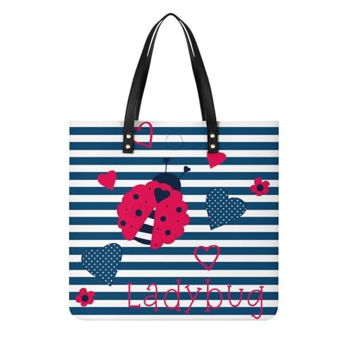 Sac bandoulière Coccinelle bleu pour femmes avec grand format 39x39cm