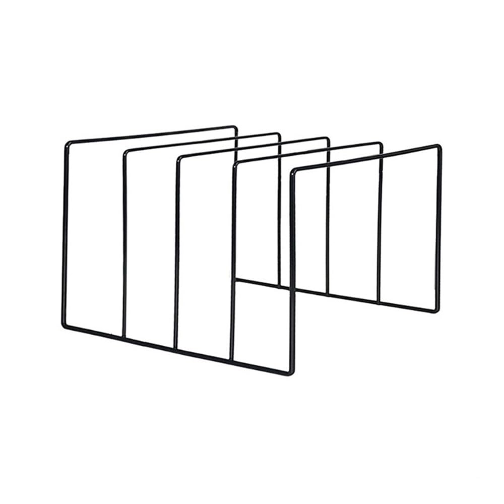 RYUQW3RE Cd Storage Rack LP Vinyl Record Display Shelf, Black Metal Wire Holder Turntable Collection Storage Tabletop Exhibit Stand(M)