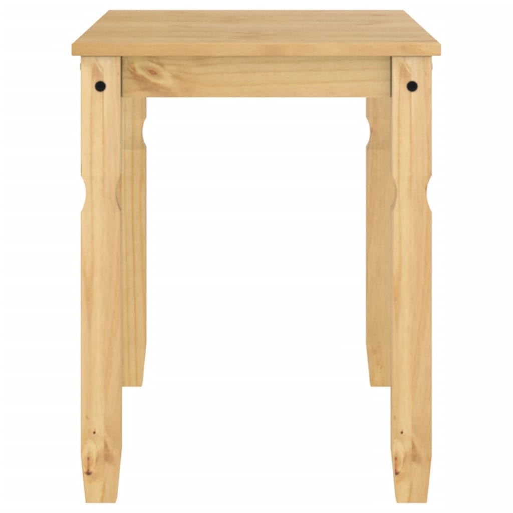 Corona Table à manger rectangulaire en pin massif - 112 x 60 x 75 cm - Robuste - Peu encombrant - Moderne - Pour la famille et les invités