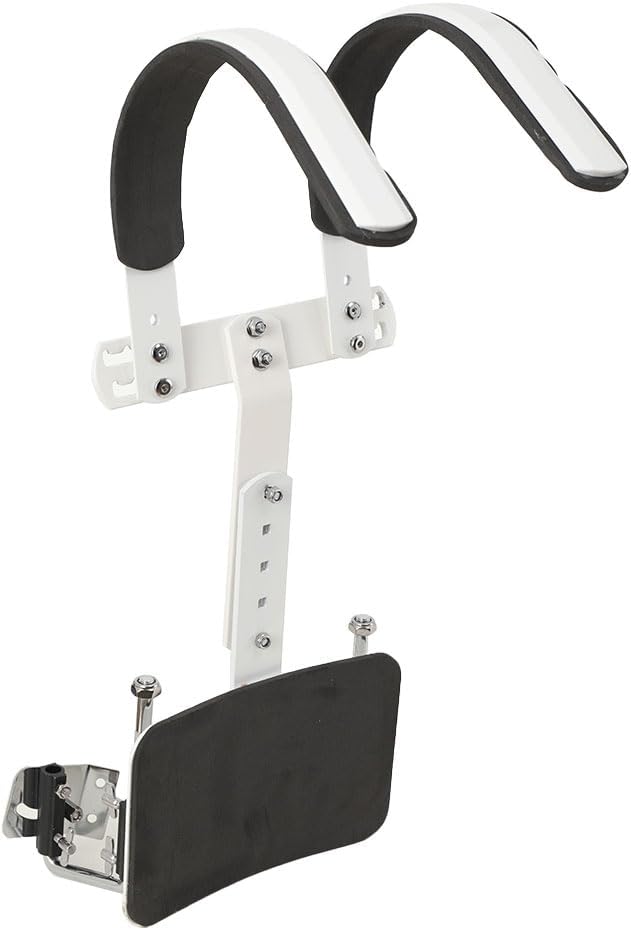 Stands Snare Drum Carrier Adjustable Snare Drum Shoulder Strap Harness Backing Frame Alloy Percussion Instrument Supplies, White