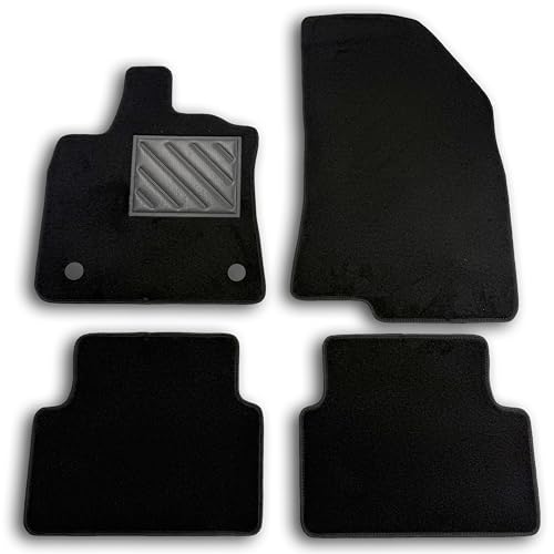 Tapis de sol sur mesure pour Dacia Jogger à partir de 2021, tapis de voiture antidérapants, avec talonnette en caoutchouc renforcé et boutons de fixation