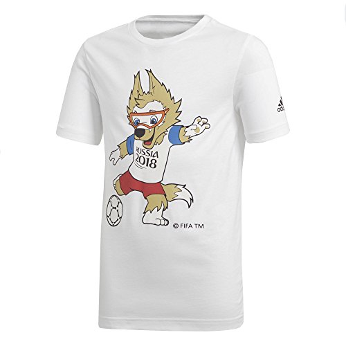 adidas World Cup Mascot Youth Boys Tee Medium White