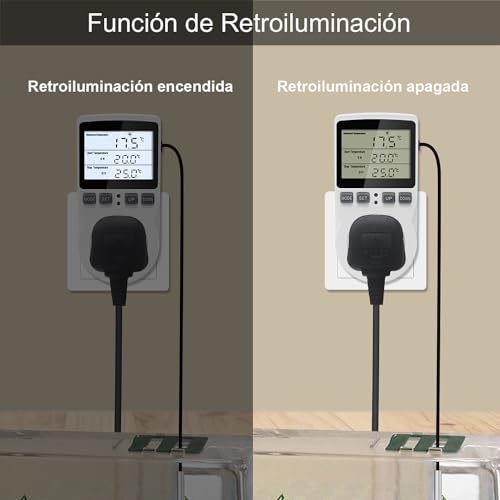 Controlador de temperatura para regular frío y calor enchufe termostato digital 220V 6