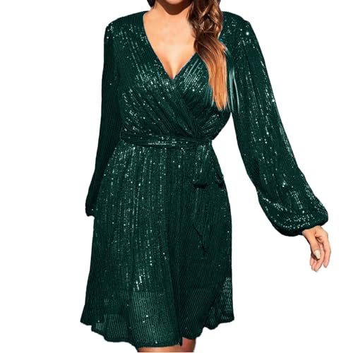 Robe de fête rose pailletée dos nu avec doublure douce pour bal