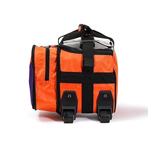 Kaze Sports 2 Ball Compact Bowling Roller (Orange-Purple) #TOP3