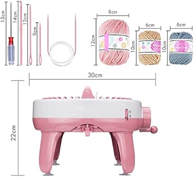 Knitting Machine, Smart Weaving Loom Knitting Round Loom, Knitting Board Rotating Double Knit Loom Machine, 40 Needles Knitting Loom Machines Weaving ...