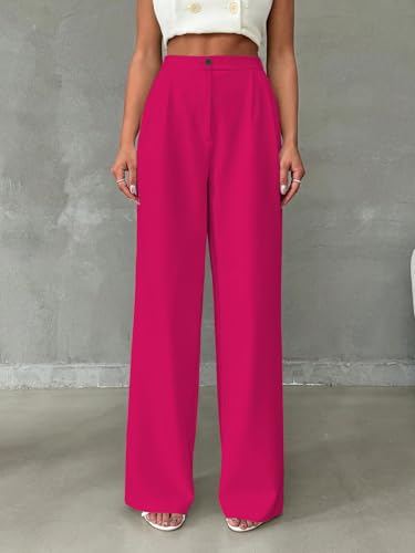 Image of Toochki Trousers for Woman Pants Women's Formal Office Korean | Black Track Pant | Straight | Cotton Spandex Stretchable Trouser | High-Waisted Bottom Wear