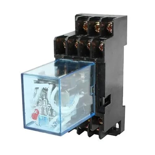 Relé HH54P AC 12V soluciona fallos de espacio con sus 14 pines y base modular DYF14A