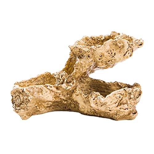 JOINPAYA Bote De Flor De Raíz De Árbol De Imitación Maceteros Jardinera Al Aire Libre Jardineras para Plantas De Interior Grande Al Aire Libre Ollas De Interior Amarillo Resina