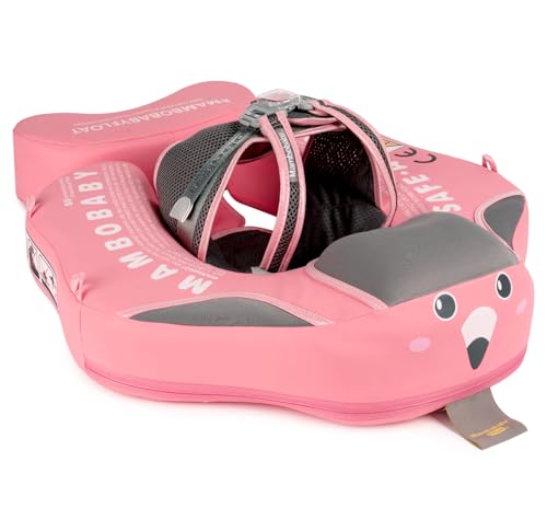 HECCEI Flotador Bebé Mambobaby No Inflable con Cola Anillo de Natación para Piscina Playa, Flotador para Bebés de 3 a 24 Meses