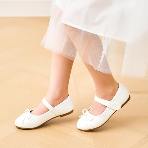 Stelle Girls Mary Jane School Flats Flower Wedding Uniform Party Shoes（Toddler/Little Kids/Big Kids）2