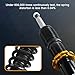 JDMSPEED New Height Adjustable Coilover Suspension Lowering Gold Replacement For VW Golf GTI R Jetta MK5 MK6