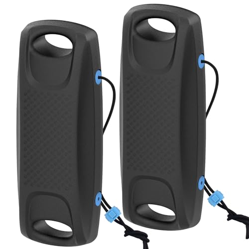 VEITHI Upgraded Extended 8 x 22 inch Boat Fenders EVA Boat Bumpers Fenders,Boat Bumpers for Docking Ideal for Fishing Boat, Pontoon, Bass,Dock,PWC,Jet Ski, Black 2 Pack