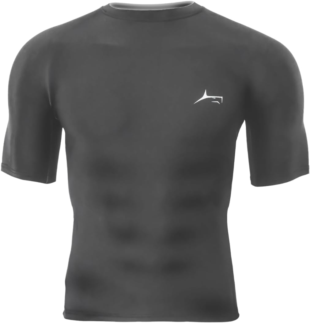 - Half Sleeve Compression T-Shirt - Men's Athletic & Sports Tights for Fitness