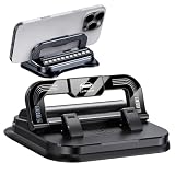 Tianher Soporte Movil Coche, Suporte Telemovel Carro Sujeta Moviles para Coche Porta Movil Soporte Telefono Marca con Número y 360 ° Base Giratoria para La Mayoría De Los Modelos De Teléfonos Móviles