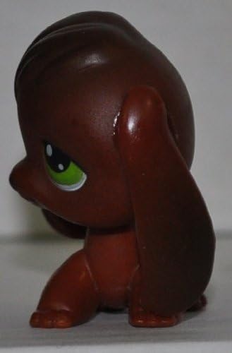 Beagle #77 (Dark Brown) Littlest Pet Shop (Retired) Collector Toy - LPS Collectible Replacement Single Figure - Loose (OOP Out of Package & Print)