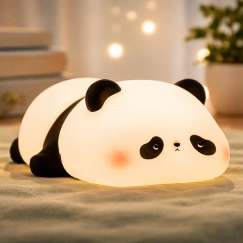 One94Store Kids Sleeping Panda Touch Silicone Night Lamp – Rechar...
